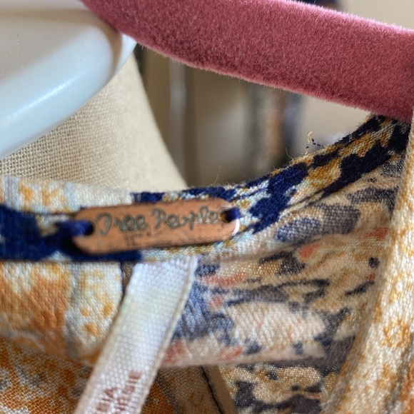 Free People Once Upon Summertime Romper Jumpsuit Womens XS open back Bohemian - Picture 11 of 11